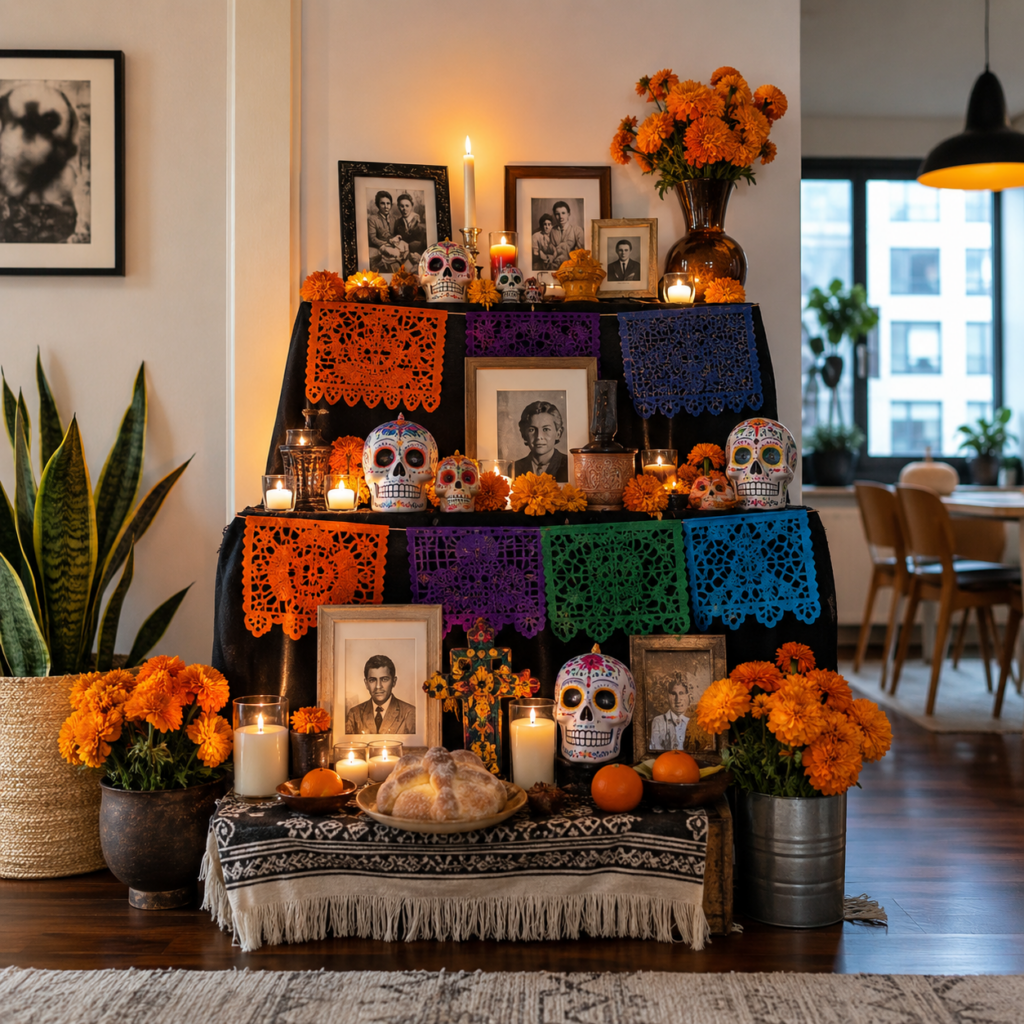 decoración para Día de Muertos,decoración Día de Muertos Lindavista,altar para departamento, decoración para Día de Muertos,decoración Día de Muertos Lindavista,altar para departamento,